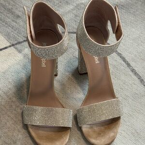Jeffrey Campbell Lindsay Heel - Nude Suede/Champagne